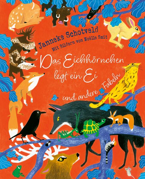 Das Eichhörnchen legt ein Ei
